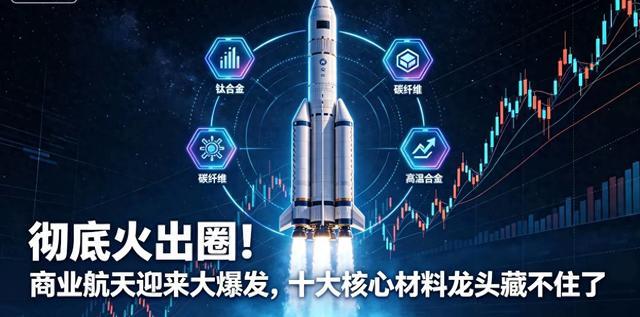 彻底火出圈！商业航天迎来大爆发，十大核心材料龙头藏不住了