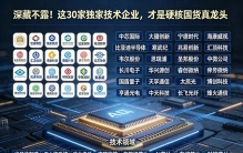 深藏不露！这30家独家技术企业，才是硬核国货真龙头