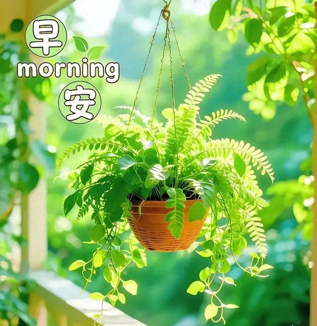 垂吊的绿植