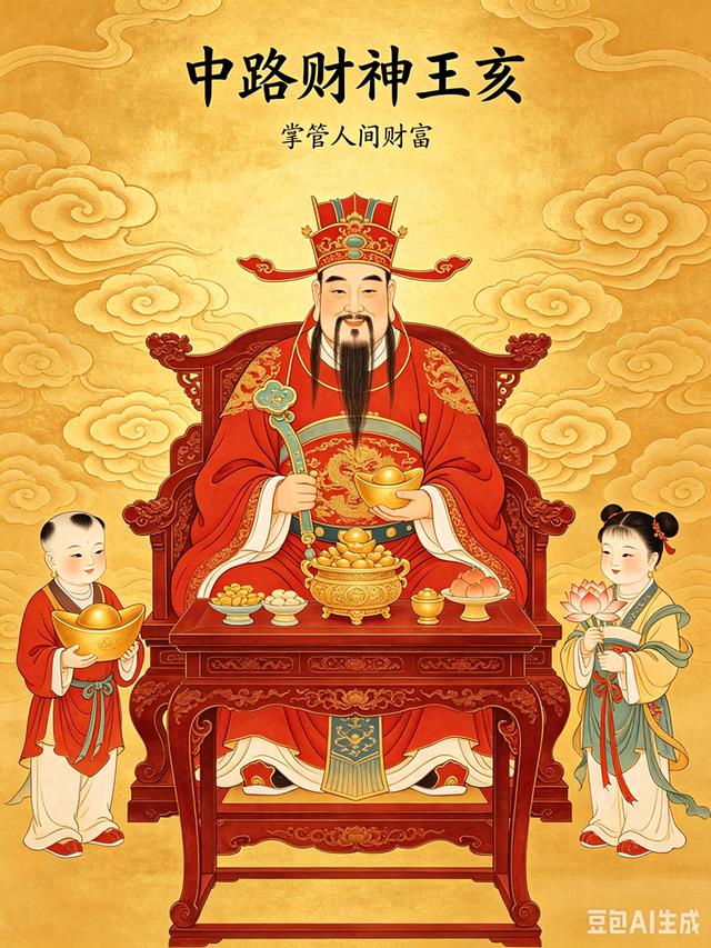 中路财神王亥:华夏商业始祖,被世人遗忘的正财神,经商之人必拜