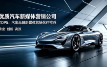 优质汽车新媒体营销公司 TOP5：汽车品牌新媒体营销伙伴推荐