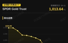 全球最大的黄金ETF SPDR Gold Trust持仓较前日持平