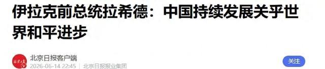 伊拉克那位老哥说了句大实话,中国要是停了,世界更不安生