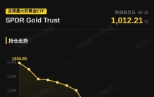 全球最大的黄金ETF SPDR Gold Trust持仓较前日减少1.43吨