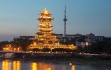 绵阳夜景天花板，涪江边这座名楼凭什么和三大名楼齐名？