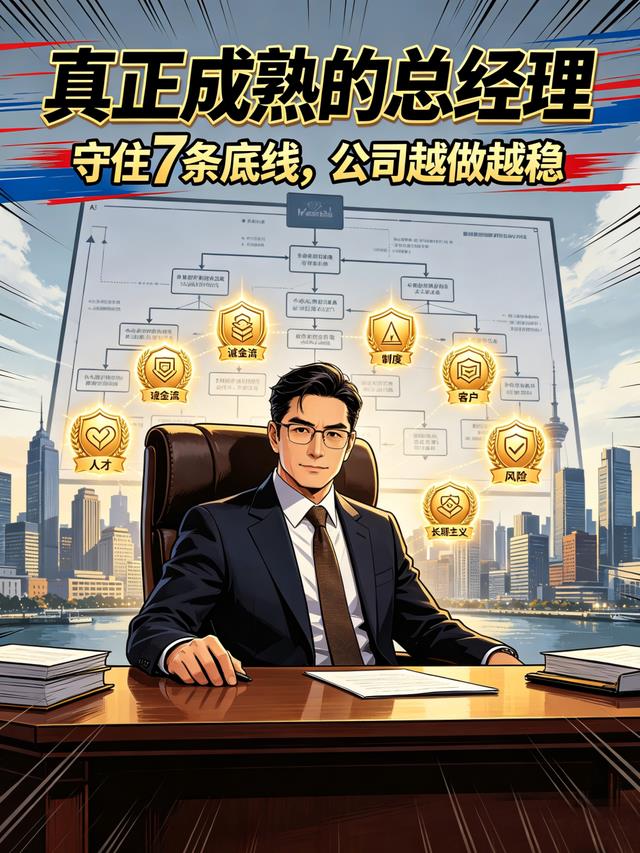 真正成熟的总经理，守住7条底线，公司越做越稳