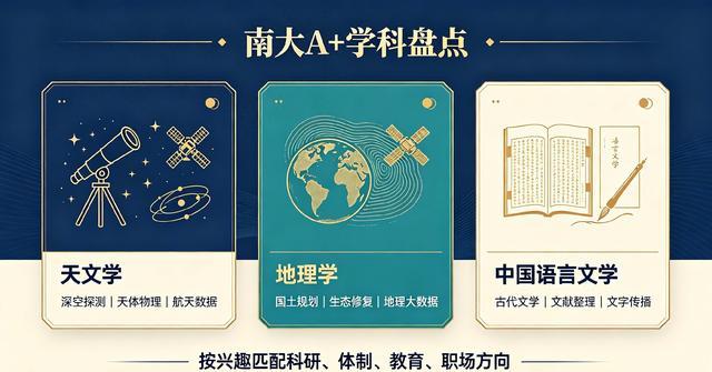 南大王牌拆解:天文/地理/文学全国顶尖报考分数、深造就业全讲透