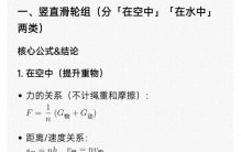 物理家长必存！机械效率3大题型，孩子吃透不丢分！
