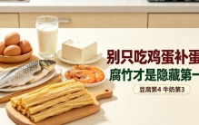 别只吃鸡蛋补高蛋白！食物新排名：豆腐第4，牛奶第3，第1想不到