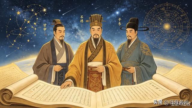 甘德、石申与子韦,是战国时期天文学领域代表人物,铸就天文辉煌