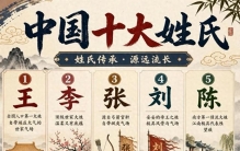 中国十大姓氏，看看你的姓氏上榜了吗