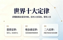 世界十大定律，读懂能跳出肓目內耗，应对人生百态，掌控自己人生