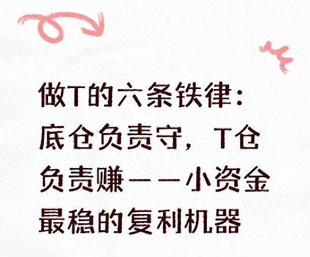 做T的六条铁律:底仓负责守,T仓负责赚——小资金最稳的复利机器
