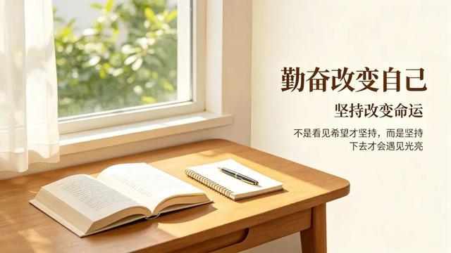 世界上最贵的两个词:勤奋改变自己,坚持改变命运