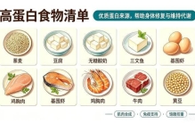 高蛋白食物排行榜及对人体的核心作用