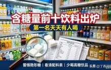 含糖量前十饮料榜单出炉！可口可乐仅排第十，第一名很多人天天喝