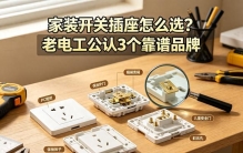 家装开关插座怎么选？老电工公认3个靠谱品牌，别盲目跟风乱买