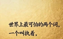 世界上最可怕的是：执着，和认真！