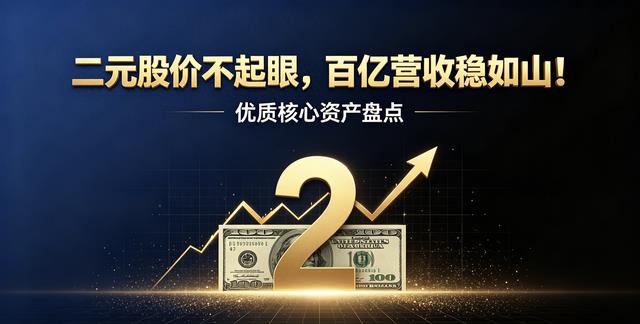 二元股价不起眼,百亿营收稳如山!优质核心资产盘点