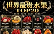 全球最贵水果TOP20！一颗荔枝200多万，看完大开眼界