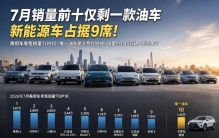 7月销量前十仅剩一款油车，燃油车真的要凉了吗？
