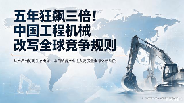 五年狂飙三倍！中国工程机械改写全球竞争规则