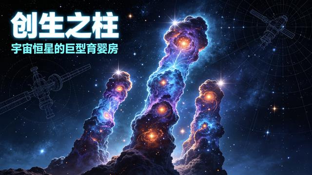 哈勃镜头下的创生之柱:宇宙恒星的巨型育婴房