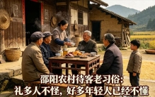 邵阳农村待客老习俗：礼多人不怪，好多年轻人已经不懂