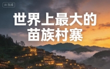 ：世界上最大的苗族村寨，夜晚美哭了*