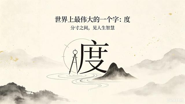 世界上最伟大的一个字:度