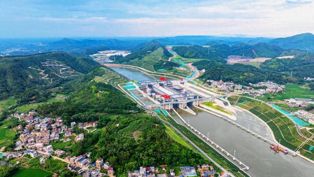 世界最大内河省水船闸通过“大考” 平陆运河冲刺通航