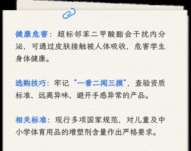 【监管】学生体育用品风险“避坑”小贴士→