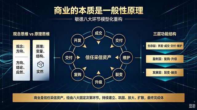 商业的本质不是观念,而是一般性原理:敏德八大环节模型化重构