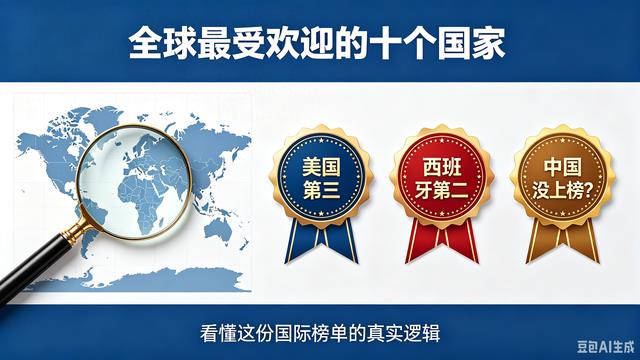 全球最受欢迎的十个国家:美国第三,西班牙第二,中国没上榜?