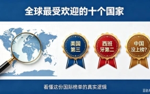 全球最受欢迎的十个国家：美国第三，西班牙第二，中国没上榜？