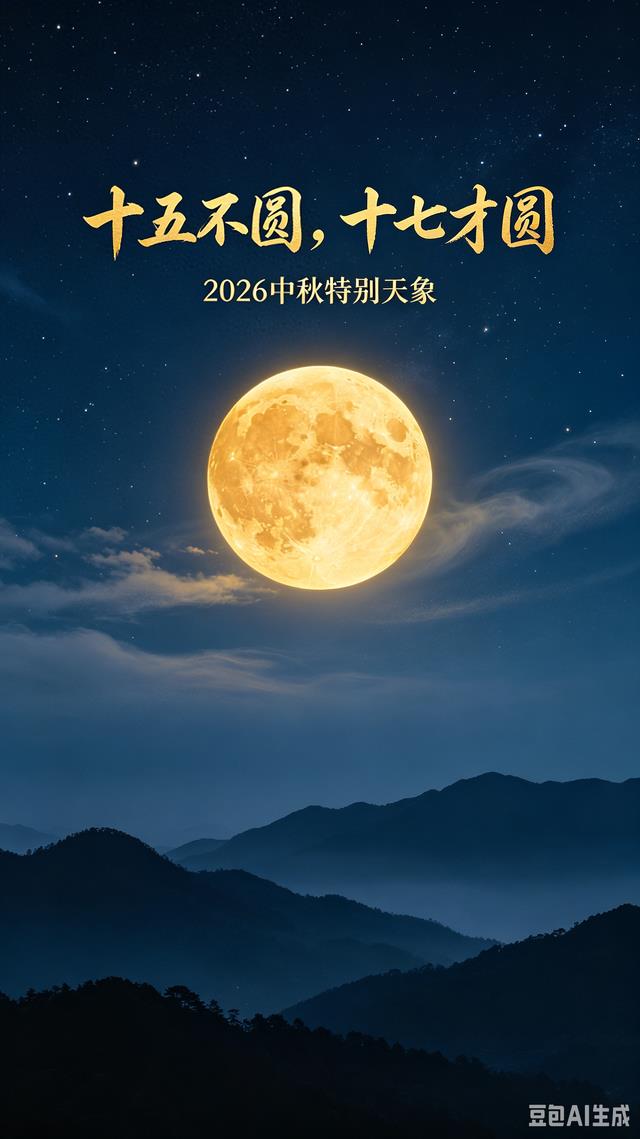 9月25日中秋夜的月亮,居然不是最圆的?天文真相来了