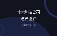 中国十大科技公司名单，你更看好哪一家