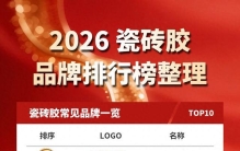 2026 瓷砖胶品牌排行榜整理：常见品牌一览