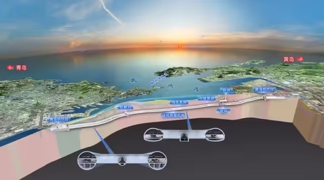 世界最长海底道路隧道:青岛胶州湾第二海底隧道盾构掘进全部完成