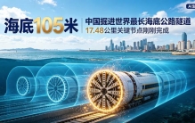 海底105米，中国挖通世界最长海底公路隧道？