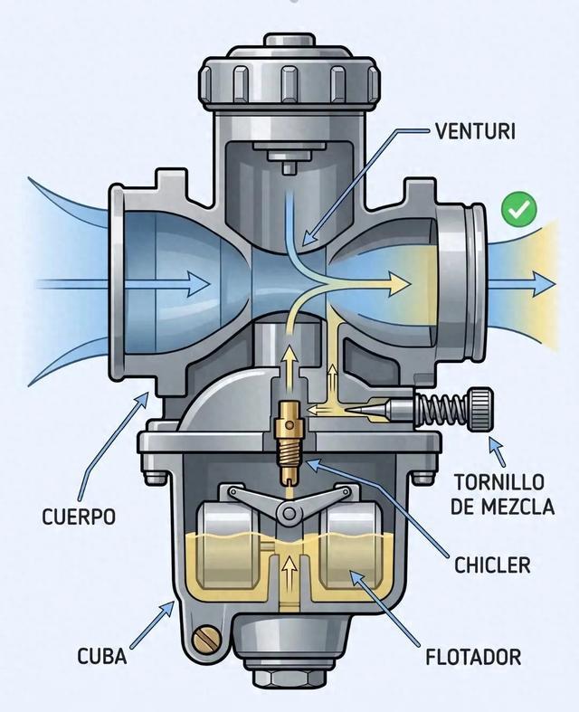 🔧 化油器解剖:空气与燃油的经典共舞
