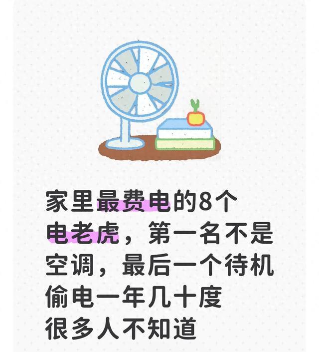 家里最费电的8个电老虎,第一名不是空调