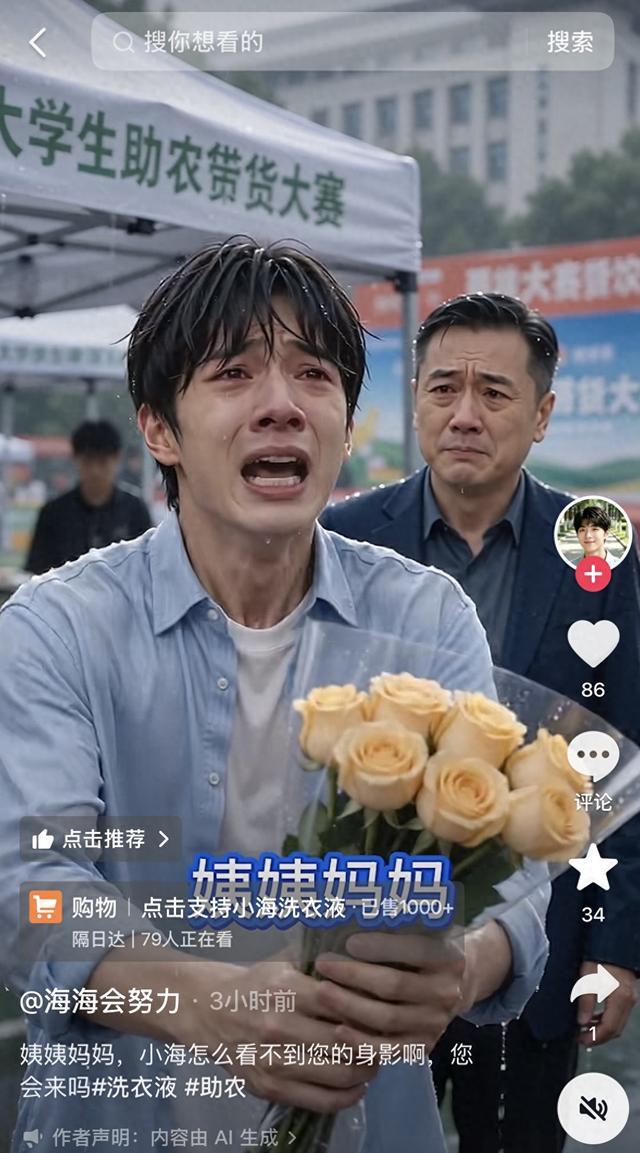 卖惨博同情、高价带货，批量“AI小海”正收割“姨姨妈妈”们