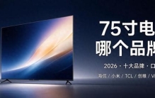 75寸电视机哪个品牌好性价比高？参考2026电视机品牌排行榜前十名
