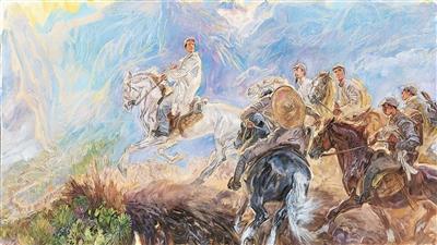 影像空白处，用一生画一部长征史诗
