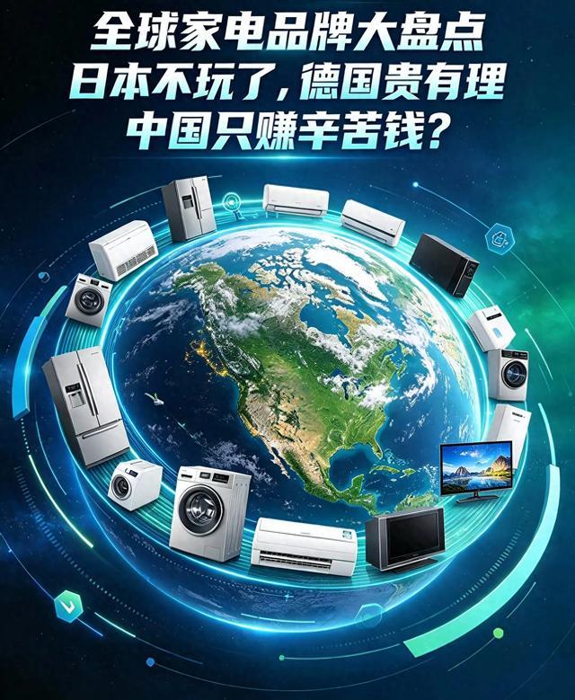 全球家电品牌盘点:日本不玩了,德国贵有理,中国只赚辛苦钱?