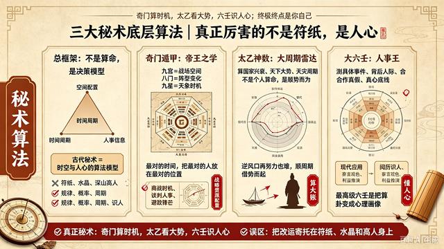 中国最硬核的三大秘术:不信鬼神却很科学,底层逻辑全拆解