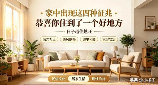 家中出现这四种征兆,恭喜你住到了一个好地方,日子越住越旺