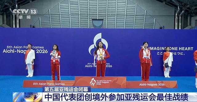 11项世界纪录！中国代表团创境外参加亚残运会最佳战绩